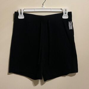 Justice Black Casual Shorts